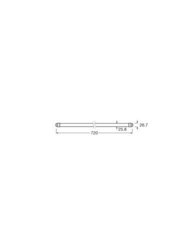 ŚWIETLÓWKA LED TUBE T8 L16 EM 720MM 7W 4000K neutralna biała TUBA LED 