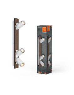 OPRAWA SUFITOWA LED DECOR SPOT MERCURY DIM 3X3.4W 2700K ciepła biała GU10 WT  