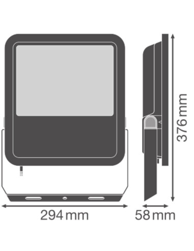 NAŚWIETLACZ FLOOD LED 200 P 133W/117W 20000LM/17500LM PS 4000K SY100 BK IP66 GEN4