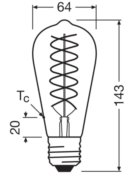 ŻARÓWKA LED 1906 VINTAGE LED EDISON GOLD60 DIM 8,8W 2400K E27 806LM 