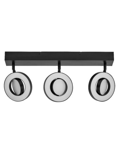 OPRAWA SUFITOWA LED DECOR SPOT SATURN W 666MM 29W CCT BK 3 SPOT 