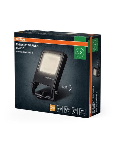 NAŚWIETLACZ ENDURA GARDEN SPIKE FLOOD 10W 3000K ciepła biała 800LM DG 