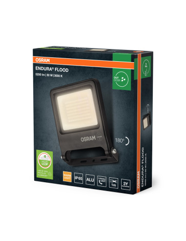 NAŚWIETLACZ ENDURA FLOOD 50W 3000K ciepła biała 5250LM PCR DG 
