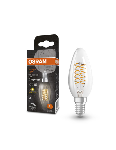 ŻARÓWKA LED 1906 VINTAGE LED CLB40 DIM 4,8W/827 470LM SFIL CLEAR E27 