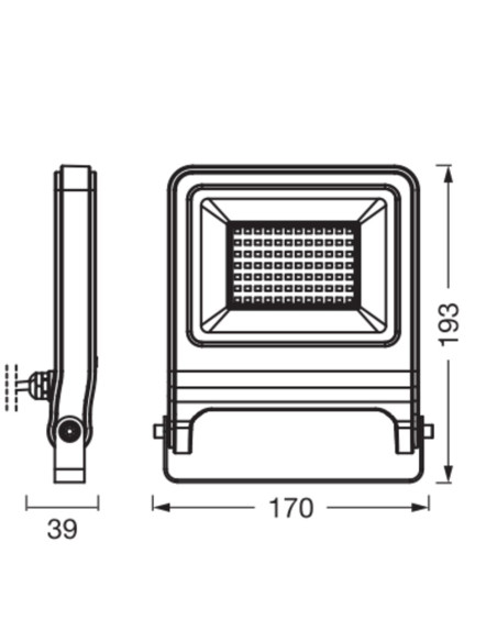 NAŚWIETLACZ ENDURA FLOOD 50W 4000K neutralna biała 5250LM PCR DG 
