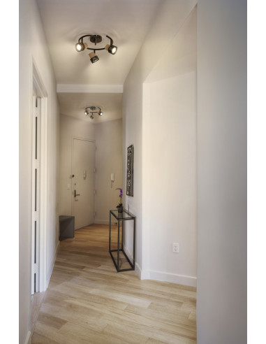 OPRAWA SUFITOWA LED DECOR SPOT CORK SPIRAL DIM 3X3.4W 2700K ciepła biała GU10 BK 