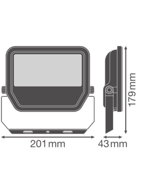 NAŚWIETLACZ FLOOD LED 50 P 41W/27W 6000LM/4000LM PS 6500K SY100 BK IP66 GEN4
