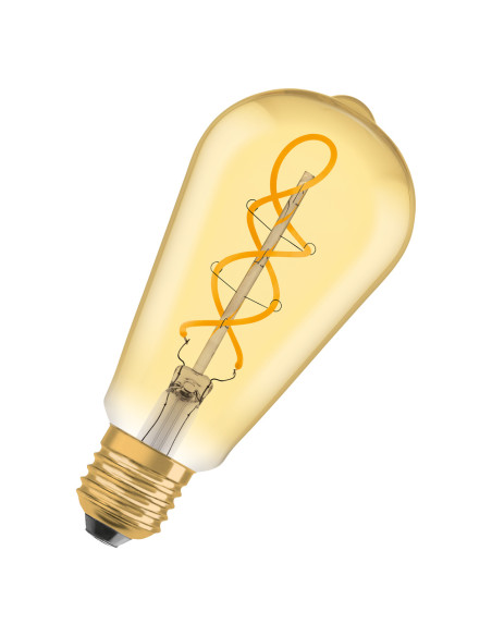 ŻARÓWKA LED 1906 VINTAGE LED EDISON GOLD SPIRAL FIL 4W/2000K 250LM E27 