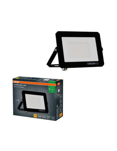 NAŚWIETLACZ FLOOD LED LUX 30W 3000K 2700LM BK IP65 3Y 