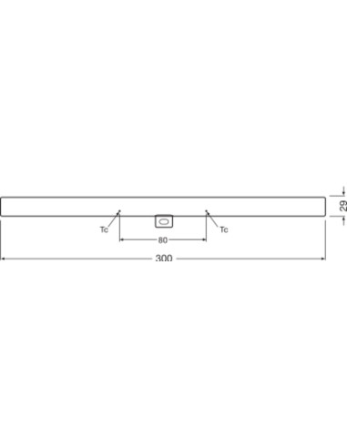 ŻARÓWKA LED LEDINESTRA DIM 27 3W 2700K ciepła biała CRI90 FR S14D 30CM 275LM 