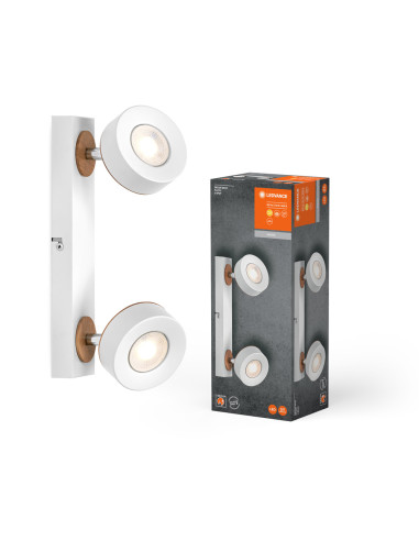 OPRAWA SUFITOWA LED DECOR SPOT PLUTO 2X4.8W 3000K ciepła biała WT 
