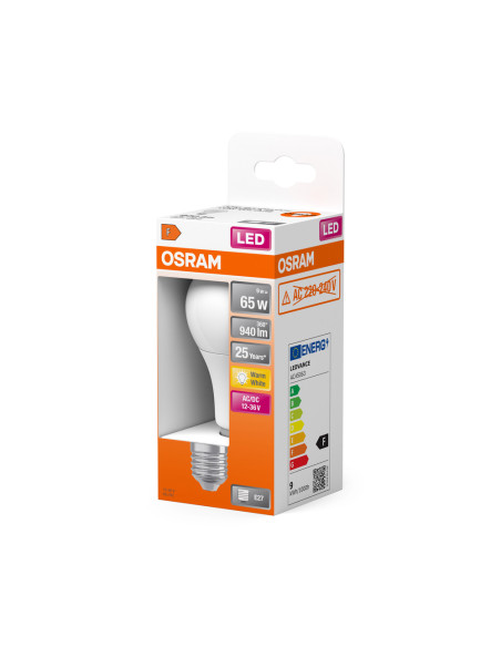 ŻARÓWKA LED STAR CLA75 LOW VOLTAGE 9W 2700K ciepła biała 12V..36V FR  E27 