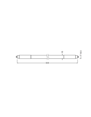 ŚWIETLÓWKA LED P T5 HF HE21 849 11W 3000K ciepła biała 50-90V 1550LM TUBA LED LEDTUBE 