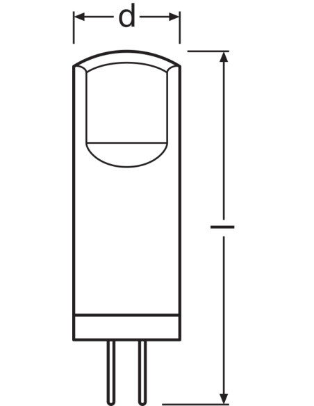 ŻARÓWKA 5-PAK LED PIN20 CL 1,8W 2700K ciepła biała 320° 200LM 12V  G4  