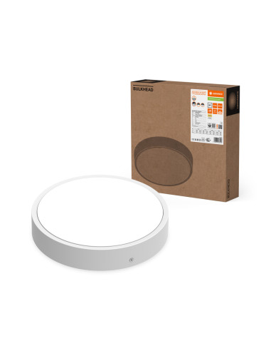 SURFACE BULKHEAD ROUND 300 P 17W/15W/12,5W/10W 3000K/4000K 132LM/W CPS WH IP65 
