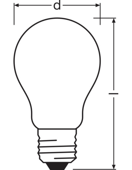 ŻARÓWKA LED S LED CLA60 DIM 7.2W 2700K ciepła biała CRI90  E27 CRI97 FIL GL FR 806LM  