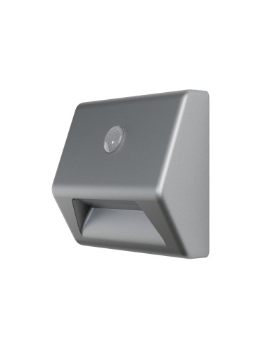 LAMPKA NOCNA SCHODOWA NIGHTLUX STAIR SILVER 0,25W 4000K Z CZUJNIKIEM ZASILANA BATERYJNIE 