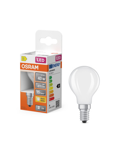 ŻARÓWKA LED STAR RF CLP40 3,4W 2700K ciepła biała E14 GL FR 470LM  
