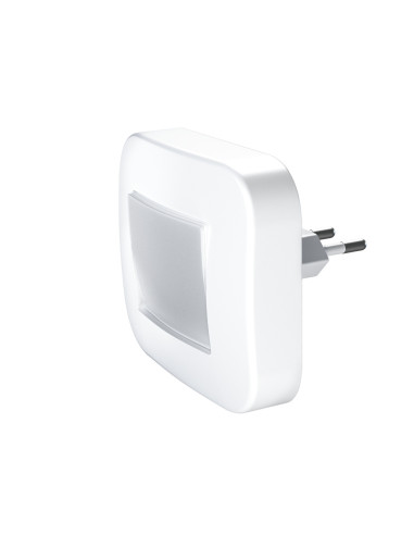 PRZENOŚNA LAMPKA NOCNA LUNETTA BIAŁA Z CZUJNIKIEM ŚWIATŁA 