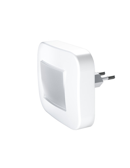 PRZENOŚNA LAMPKA NOCNA LUNETTA BIAŁA Z CZUJNIKIEM ŚWIATŁA 