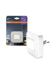 PRZENOŚNA LAMPKA NOCNA LUNETTA BIAŁA Z CZUJNIKIEM ŚWIATŁA 