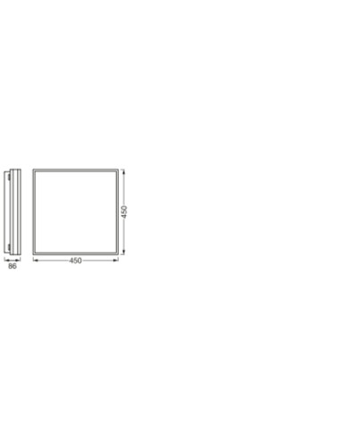 PLAFON LED SMART WIFI ORBIS MAGNET 450X450 42W 3000K..6500K TW BK 