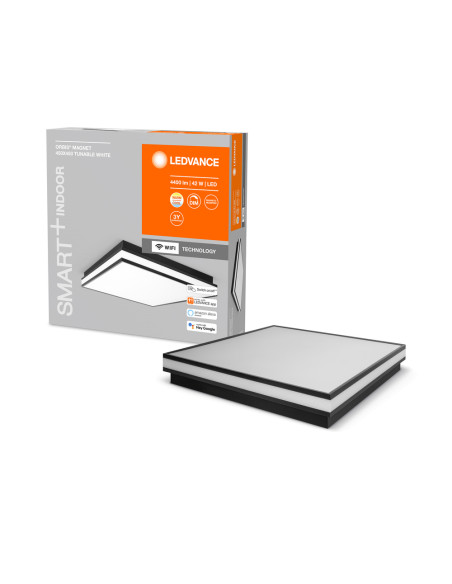 PLAFON LED SMART WIFI ORBIS MAGNET 450X450 42W 3000K..6500K TW BK 