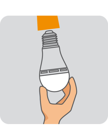 ŻARÓWKA LED CLA60 RECH 8W 2700K E27  Z AKUMULATOREM 3H 