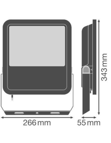 NAŚWIETLACZ FLOOD LED 150 P 100W/83W 14000LM/11670LM PS 3000K SY100 WT IP66 GEN4 