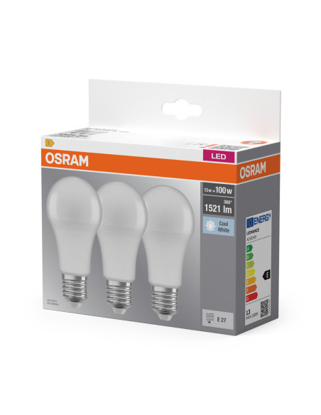  ŻARÓWKA LED  3-PAK LED BASE CLA100 13W 4000K neutralna biała E27 FR FS3 