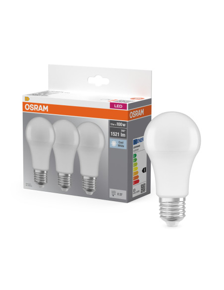  ŻARÓWKA LED  3-PAK LED BASE CLA100 13W 4000K neutralna biała E27 FR FS3 