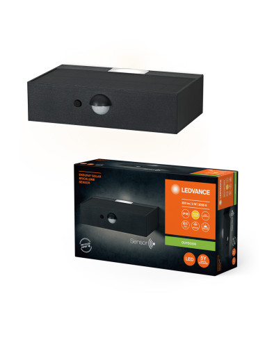 KINKIET ZEWNĘTRZNY SOLAR ENDURA STYLE BRICKLUME SENSOR DARK GRAY 