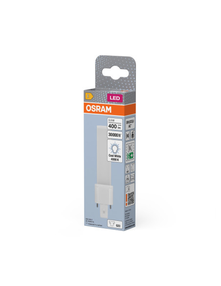 ŚWIETLÓWKA LED DULUX S 7LED 3,5W 4000K neutralna biała  230V EM & AC MAINS G23 400LM 