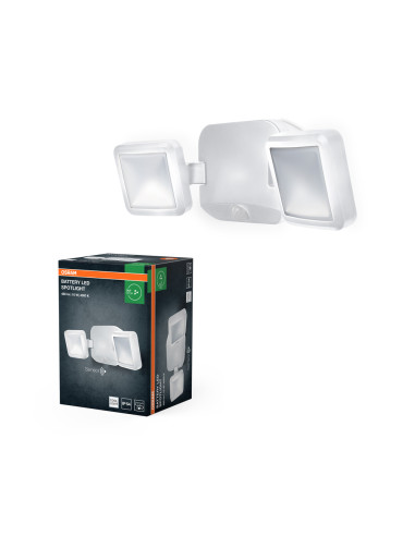 NAŚWIETLACZ BATTERY LED SPOTLIGHT DOUBLE 10W 4000K neutralna biała WHITE 