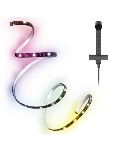 TAŚMA FLEX AUDIO TV VR RGB 1,8W 2M USB COLOR SENSOR PASEK Z CZUJNIKIEM BARWY 