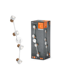 OPRAWA SUFITOWA LED DECOR SPOT CORK DIM 4X3.4W 2700K ciepła biała GU10 WH 