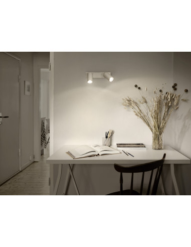 OPRAWA SUFITOWA LED SPOT OCTAGON DIM 2X3.4W 2700K ciepła biała GU10 WT 