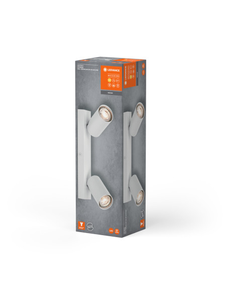 OPRAWA SUFITOWA LED SPOT OCTAGON DIM 2X3.4W 2700K ciepła biała GU10 WT 