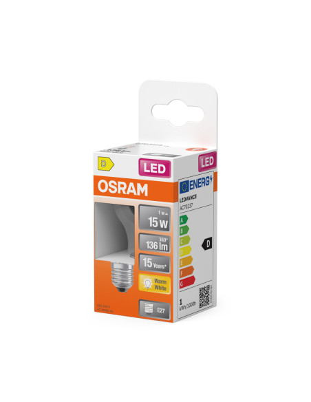 ŻARÓWKA LED STAR RF CLP15 1W 2700K ciepła biała E27 FIL 136LM  
