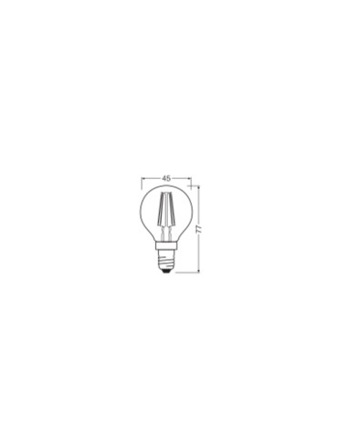 ŻARÓWKA LED S ENERGY EFFICIENCY CLP40 DIM 2.9W/827 E14 FIL CL 470LM KLASA C 