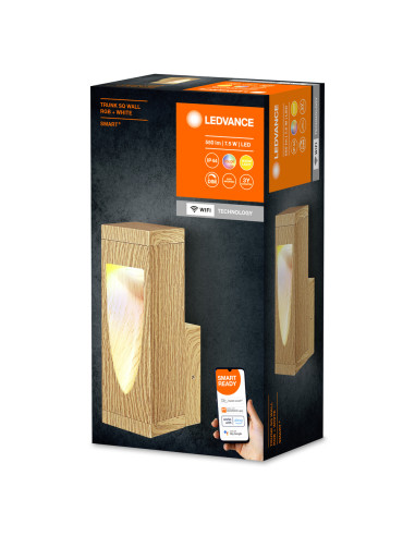 OPRAWA SMART OUTDOOR WIFI TRUNK SQ WALL RGBW 