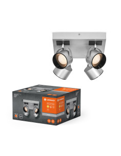 OPRAWA LED DECOR SPOT JUPITER PLATE 260X260 22W 3000K ciepła biała SILVER 4 SPOT 