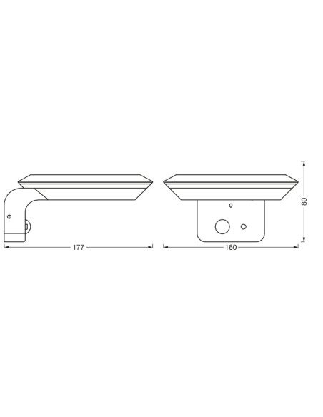 KINKIET ZEWNĘTRZNY SOLAR ENDURA STYLE GLOW WALL SENSOR 3.6W 3000K 420LM 