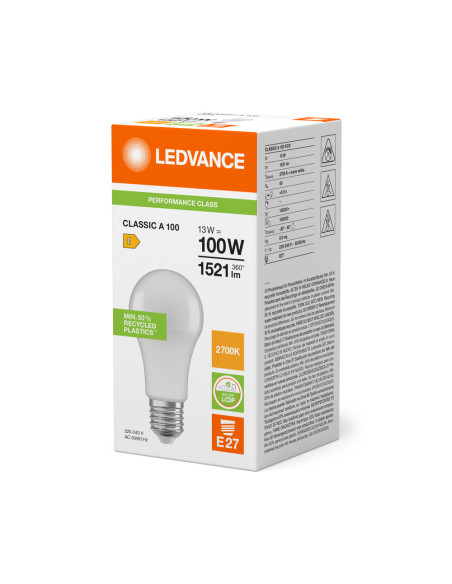 ŻARÓWKA LED P CLA100 FR 13W 2700K ciepła biała  E27 1521LM PLASTIC 