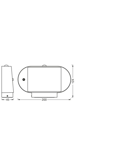 KINKIET ZEWNĘTRZNY SOLAR ENDURA STYLE OVALS WALL SENSOR 4W 3000K 380LM 