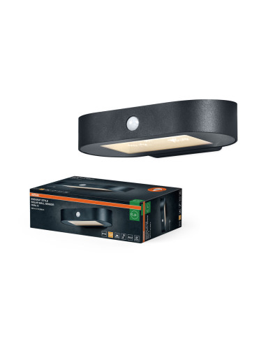 KINKIET ZEWNĘTRZNY SOLAR ENDURA STYLE OVALS WALL SENSOR 4W 3000K 380LM 
