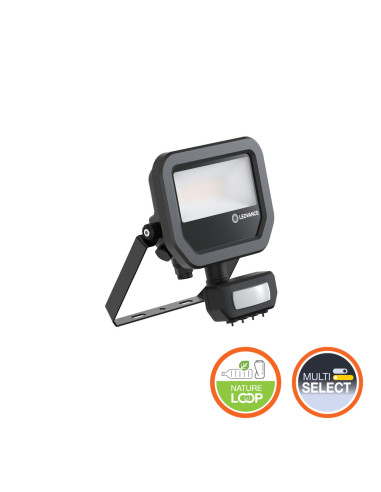 NAŚWIETLACZ FLOOD LED SENSOR 10 P 8W/6W 1100LM/780LM PS 3000K SY100 BK IP65 GEN4 