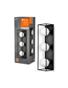 OPRAWA DECOR SQUARE 550X150MM 3XG9 IP44 METAL SZKŁO CZARNA 