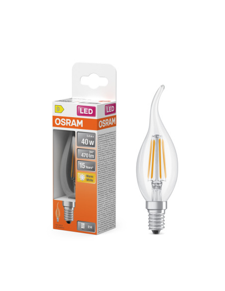 ŻARÓWKA LED STAR RF CLBA40 3,4W 2700K ciepła biała E14 FIL 470LM 