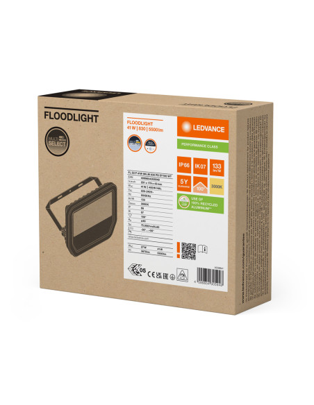 NAŚWIETLACZ FLOOD LED 50 P 41W/27W 5500LM/3670LM PS 3000K SY100 WT IP66 GEN4 